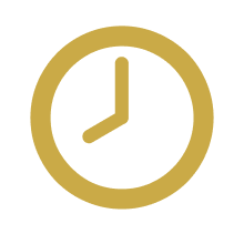 Gold Clock Icon
